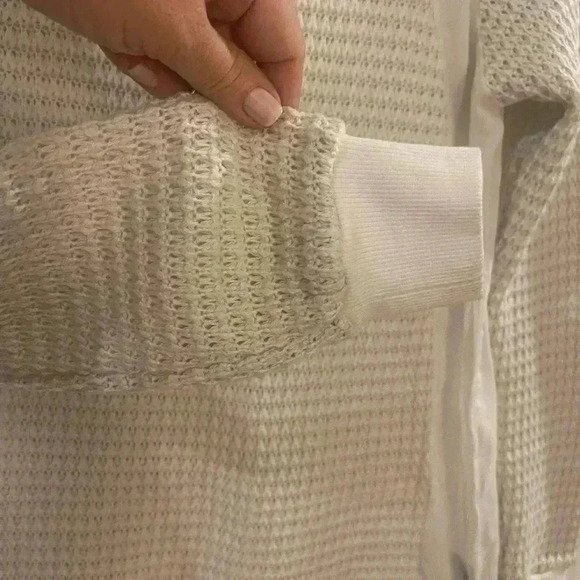 Sanctuary Mix and Match open knit sheer back pullover sweater - Picture 5 of 8